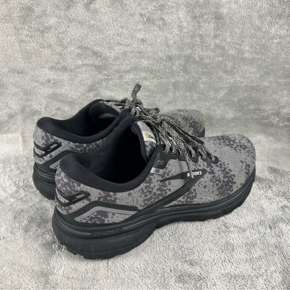 Brooks Ghost 15 Womens 7.5 Black Oyster Primer Grey Camo Running Shoes Sneakers - Picture 5 of 14